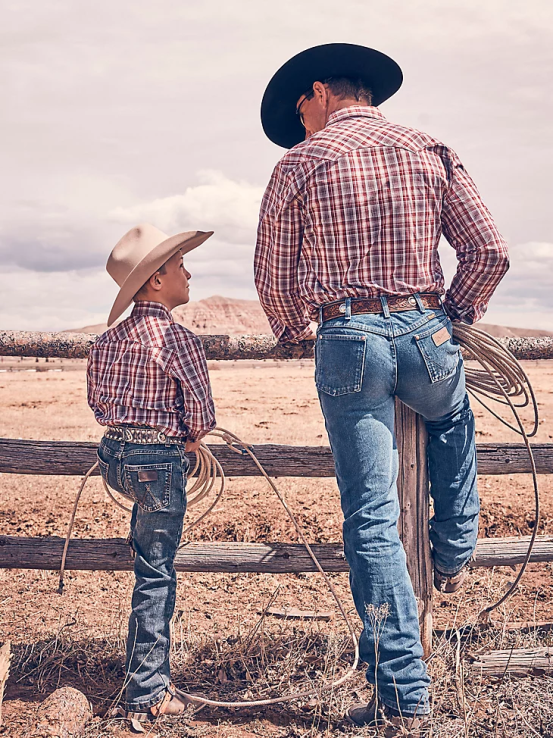 bozeman Wrangler Niños jeans rectos ajustados retro ropa F8J4V945