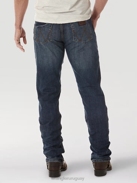 bozeman Wrangler hombres jeans retro ajustados con pernera recta ropa F8J4V27