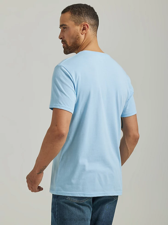 brezo de ceniza Wrangler hombres Henley de manga corta para trabajo Riggs ropa F8J4V271