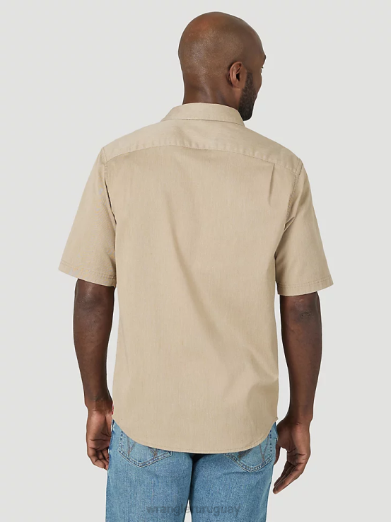 brezo de olmo Wrangler hombres camisa épica de sarga suave y flexible ropa F8J4V360