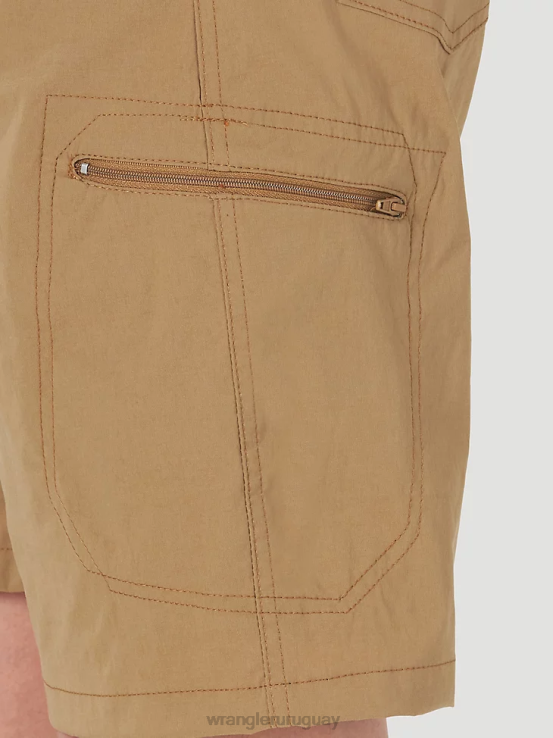 bronce Wrangler hombres pantalón corto cargo con cintura cómoda Authentics ropa F8J4V566