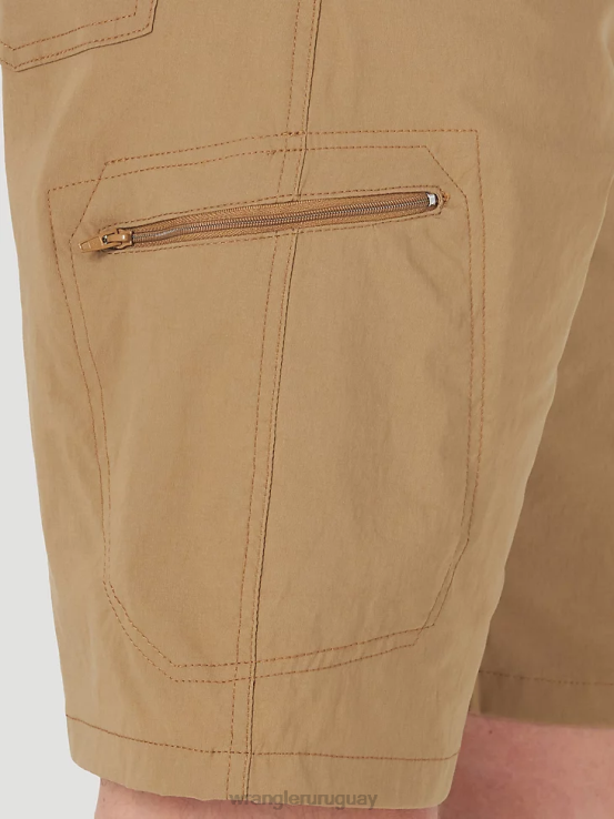 bronce Wrangler hombres pantalón corto cargo con cintura cómoda Authentics ropa F8J4V566