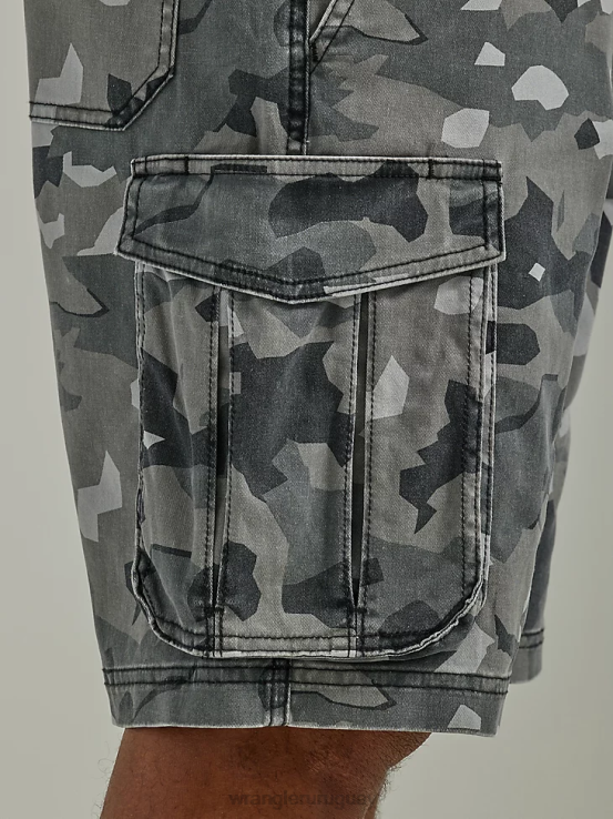 camuflaje monumento Wrangler hombres pantalón corto tipo cargo con cordón elástico y libre de estirar ropa F8J4V554