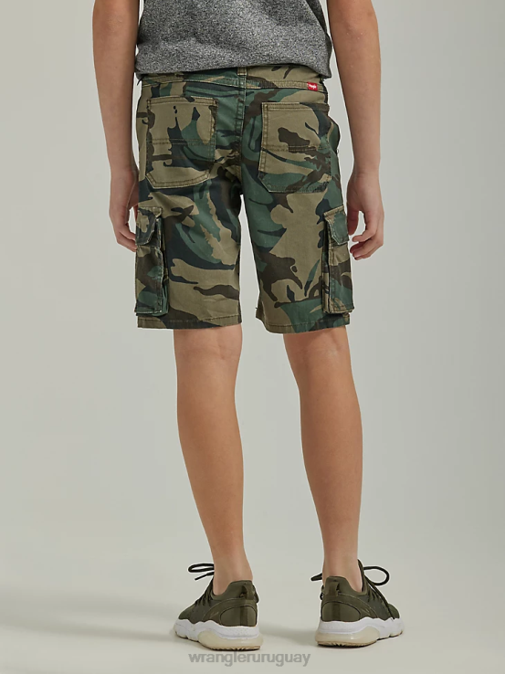 camuflaje nocturno del bosque de la selva Wrangler Niños pantalones cortos de carga de jugador (husky) ropa F8J4V987