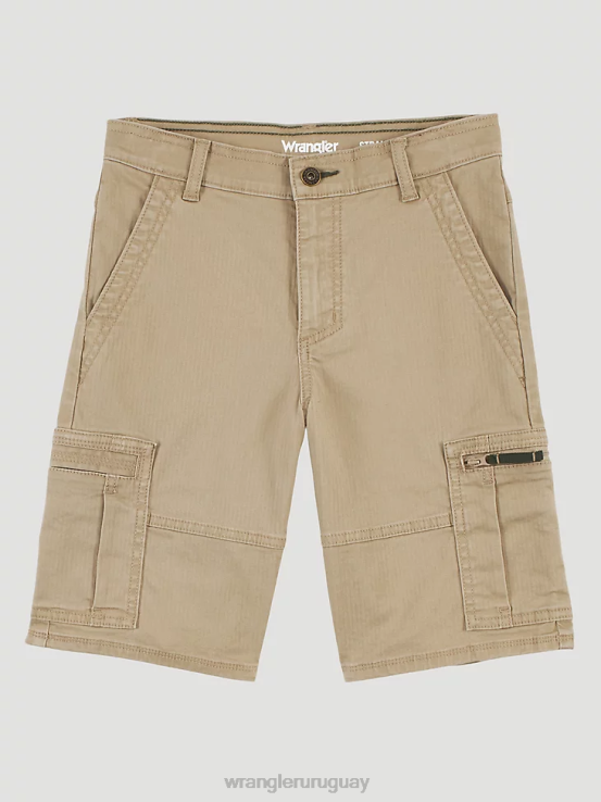 caqui Wrangler Niños pantalón corto cargo flexible y cómodo ropa F8J4V995