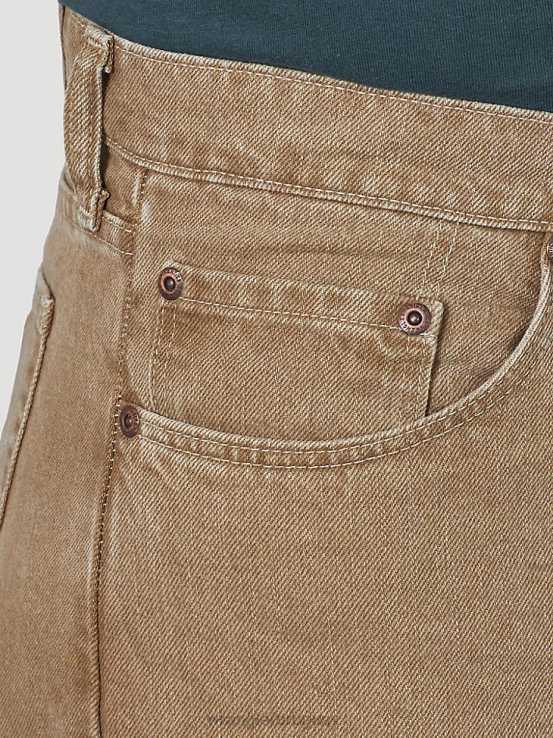 caqui Wrangler hombres Vaqueros Authentics de corte relajado de algodón ropa F8J4V114