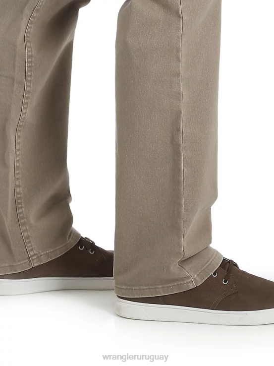 caqui Wrangler hombres Vaqueros de corte regular con flexión de mezclilla premium de cinco estrellas para mayor comodidad ropa F8J4V142