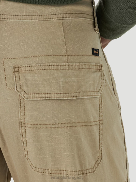caqui Wrangler hombres pantalón cargo ropa F8J4V212