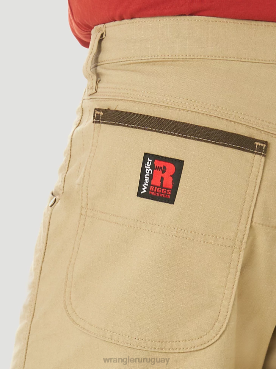 caqui dorado Wrangler hombres Ropa de trabajo Riggs pantalón corto de trabajo de corte regular ropa F8J4V663