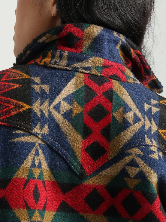 caqui dorado Wrangler mujer Chaqueta de lona con forro de sherpa Riggs Hard Layers ropa F8J4V863