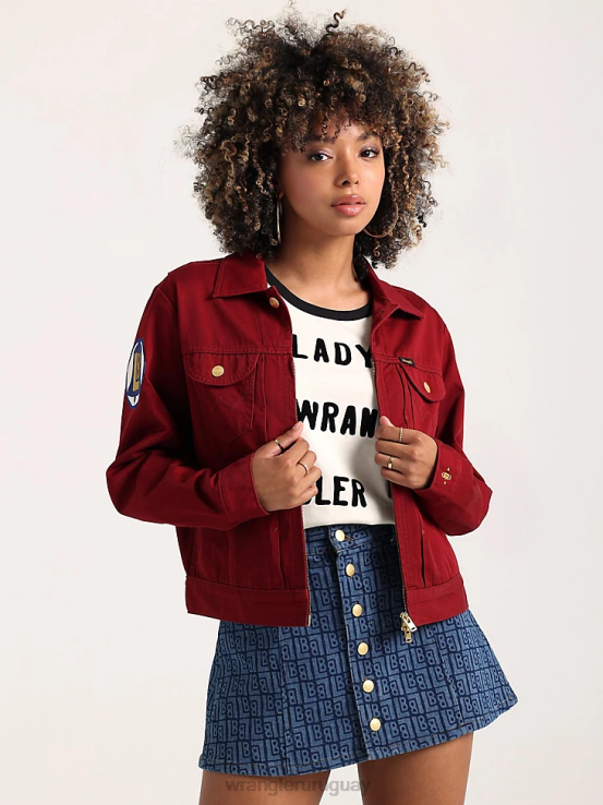 caqui dorado Wrangler mujer Chaqueta de lona con forro de sherpa Riggs Hard Layers ropa F8J4V863