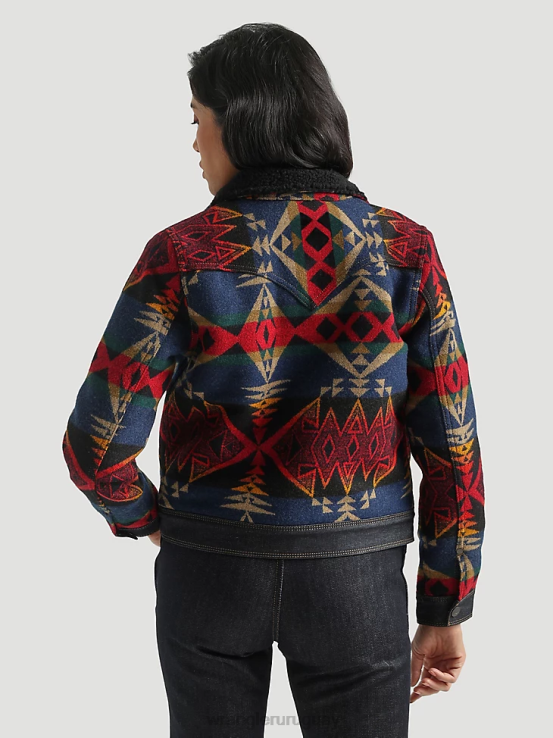 caqui dorado Wrangler mujer Chaqueta de lona con forro de sherpa Riggs Hard Layers ropa F8J4V863