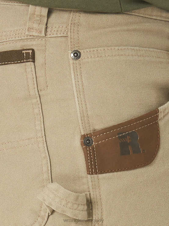 caqui oscuro Wrangler hombres Pantalón corto cargo Ranger elástico de ropa de trabajo Riggs ropa F8J4V536
