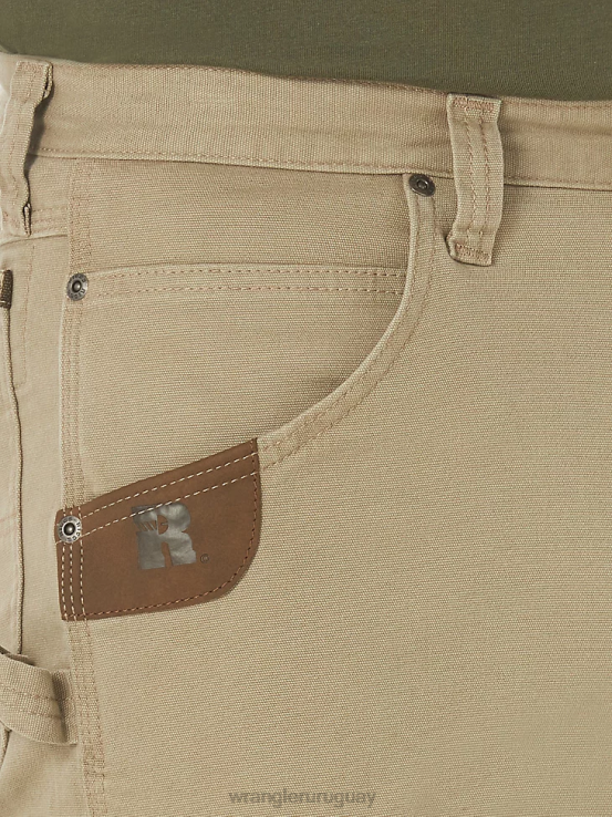 caqui oscuro Wrangler hombres Pantalón corto cargo Ranger elástico de ropa de trabajo Riggs ropa F8J4V536