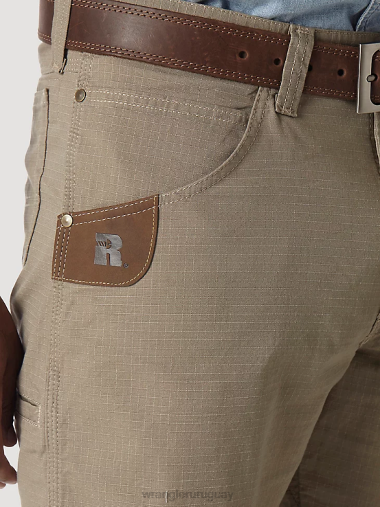 caqui oscuro Wrangler hombres pantalón corto técnico de ropa de trabajo riggs ropa F8J4V592