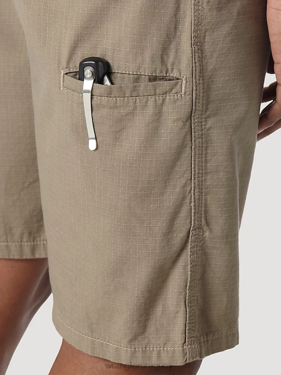 caqui oscuro Wrangler hombres pantalón corto técnico de ropa de trabajo riggs ropa F8J4V592