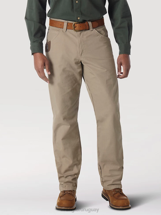 caqui oscuro Wrangler hombres pantalón de carpintero riggs workwear ropa F8J4V268