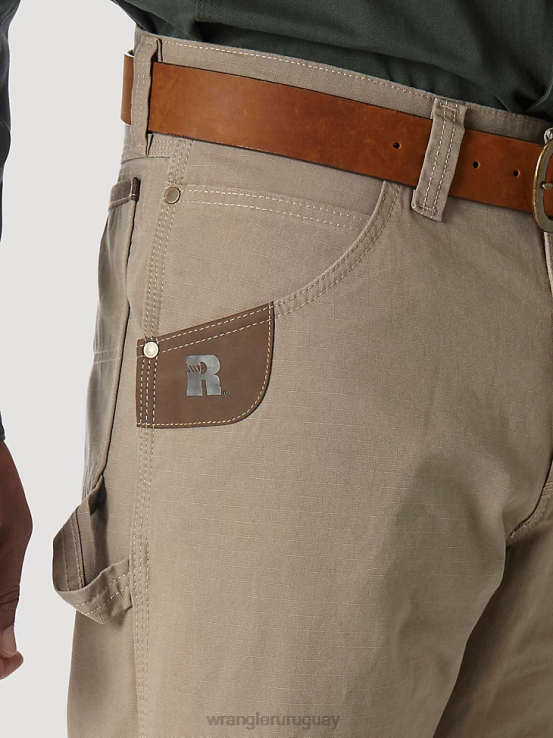 caqui oscuro Wrangler hombres pantalón de carpintero riggs workwear ropa F8J4V268