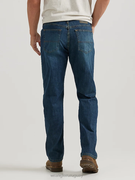 carbón Wrangler hombres Authentics jeans cómodos y flexibles de ajuste relajado ropa F8J4V200