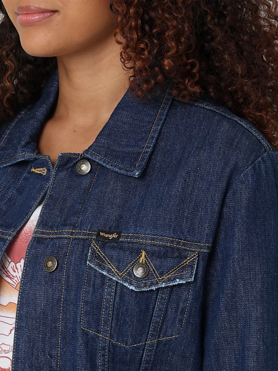 carmesí Wrangler mujer chaqueta fabricante de memoria ropa F8J4V859