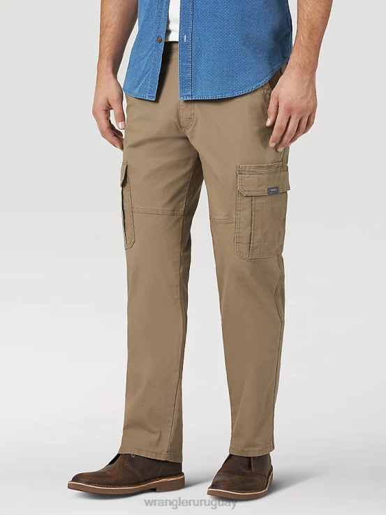 cebada Wrangler hombres pantalón cargo flexible de ajuste relajado premium de cinco estrellas ropa F8J4V223