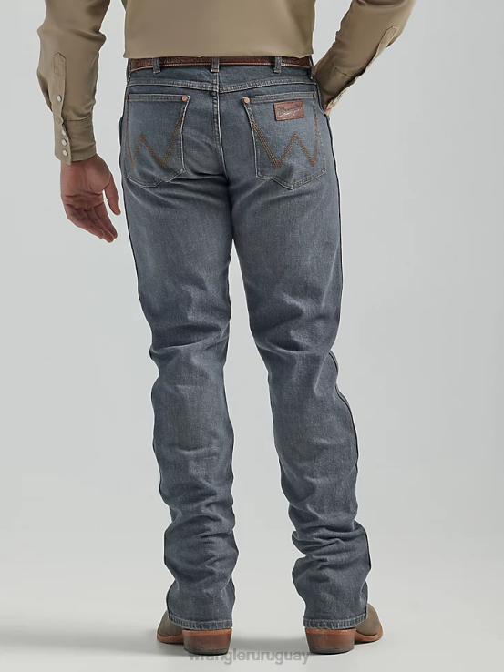 cloptón Wrangler hombres jeans retro con corte tipo bota y corte slim ropa F8J4V3
