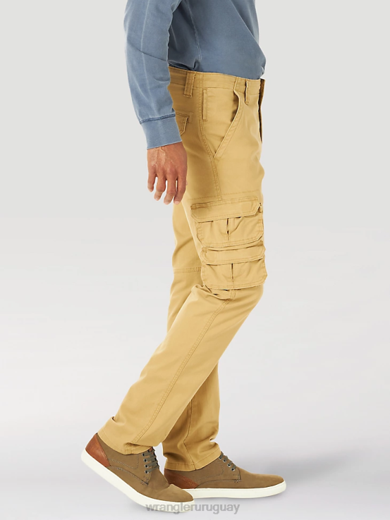 cosecha Wrangler hombres pantalón cargo cónico flexible ropa F8J4V226