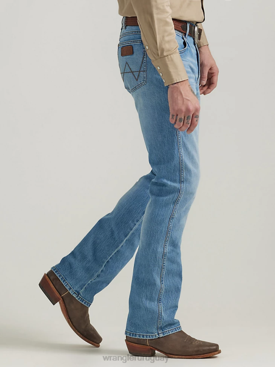 código Wrangler hombres jeans retro con corte tipo bota y corte slim ropa F8J4V12