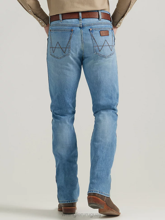código Wrangler hombres jeans retro con corte tipo bota y corte slim ropa F8J4V12