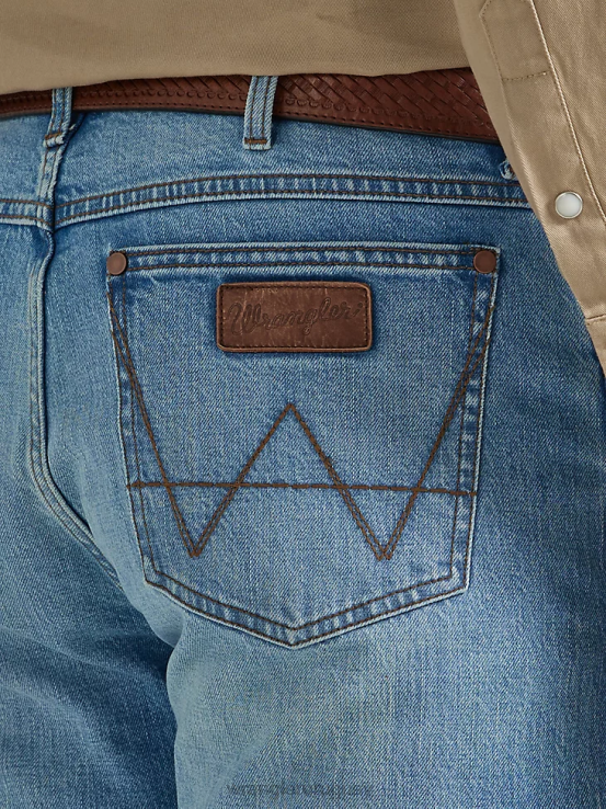 código Wrangler hombres jeans retro con corte tipo bota y corte slim ropa F8J4V12
