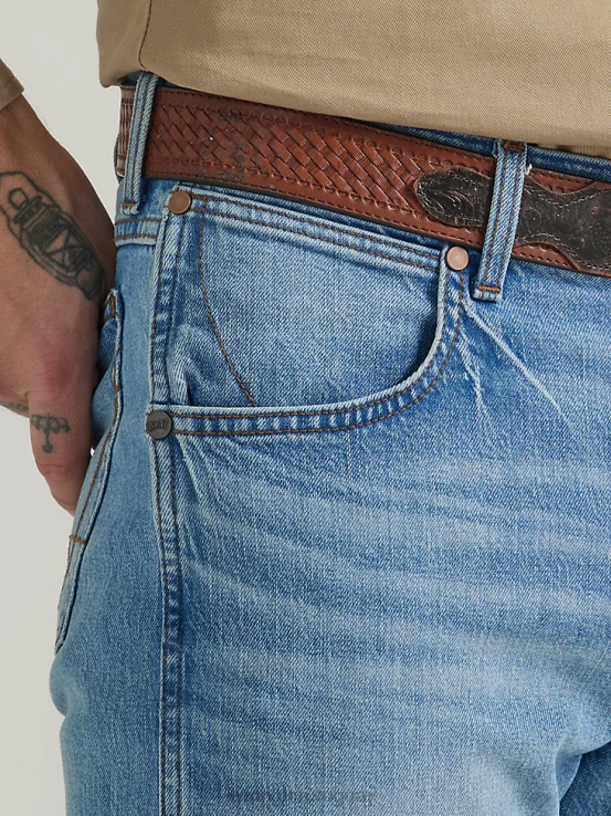 código Wrangler hombres jeans retro con corte tipo bota y corte slim ropa F8J4V12