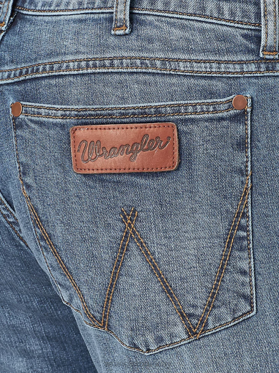 daniels Wrangler hombres jeans retro ajustados con pernera recta ropa F8J4V35