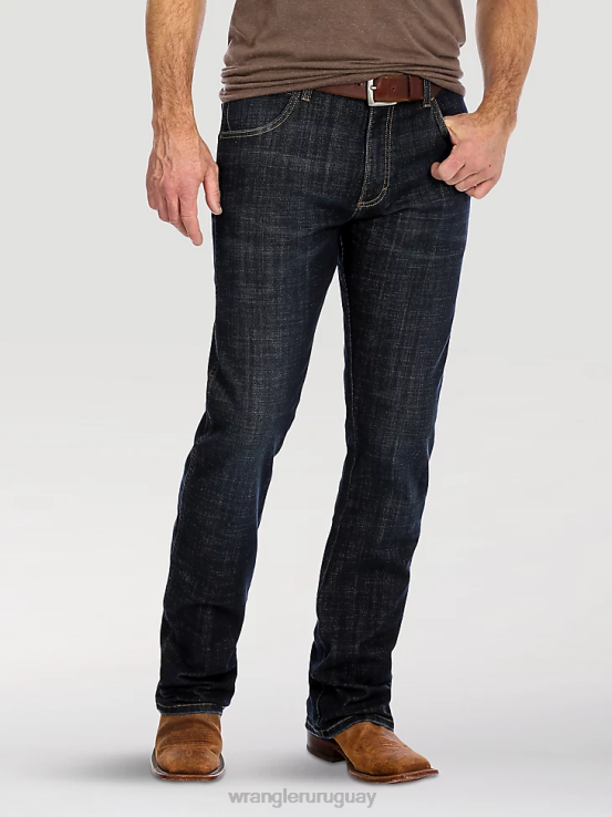 dax Wrangler hombres jeans retro con corte tipo bota y corte slim ropa F8J4V4