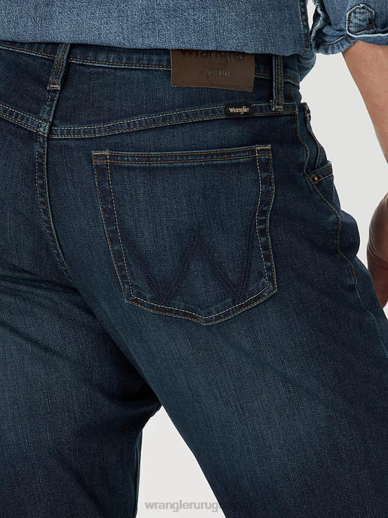 dentado Wrangler hombres jeans flexibles de ajuste atlético ropa F8J4V174