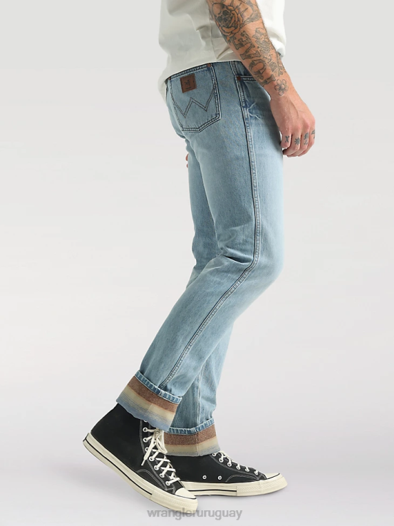 dentado Wrangler hombres jeans flexibles de ajuste atlético ropa F8J4V174