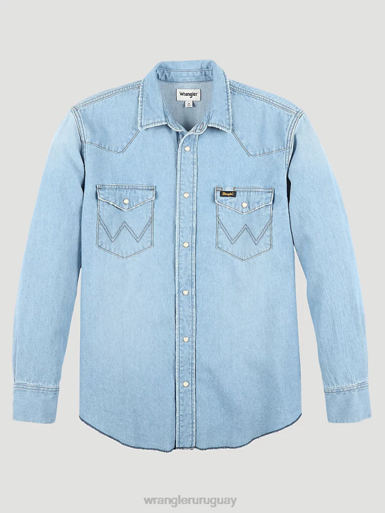 desvanecimiento Wrangler hombres camisa de trabajo patrimonial ropa F8J4V475