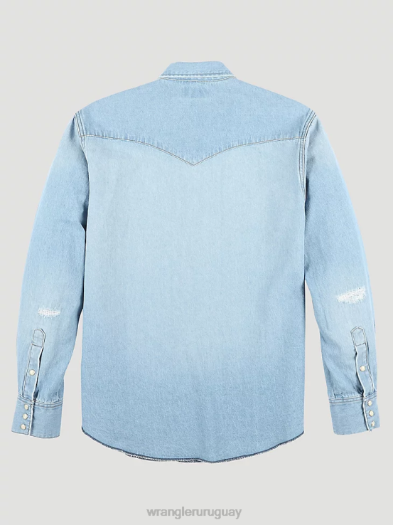 desvanecimiento Wrangler hombres camisa de trabajo patrimonial ropa F8J4V475