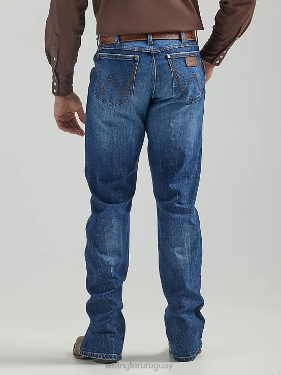 elmont Wrangler hombres jeans retro con corte tipo bota y corte relajado ropa F8J4V44