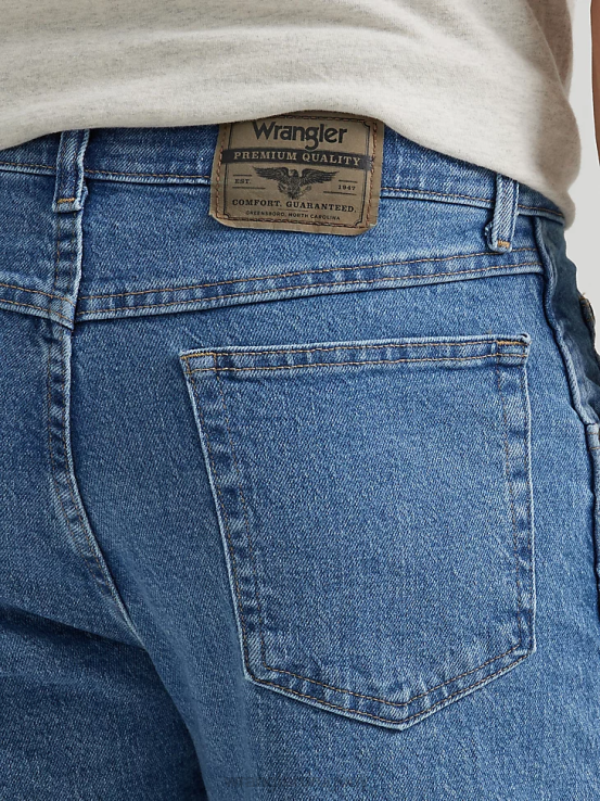 flexión ligera Wrangler hombres Vaqueros de ajuste cómodo serie Comfort Solutions ropa F8J4V110