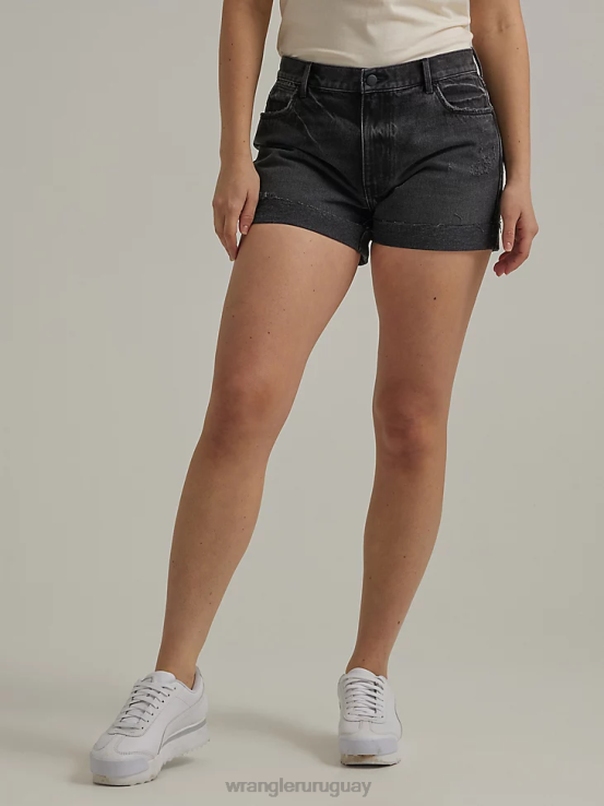 luz de la luna Wrangler mujer shorts de mezclilla desgastados ropa F8J4V850