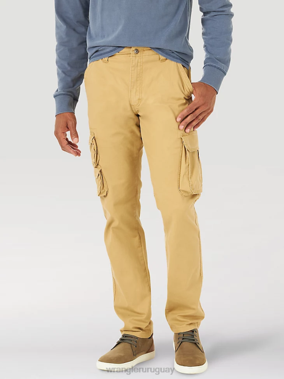 cosecha Wrangler hombres pantalón cargo cónico flexible ropa F8J4V226