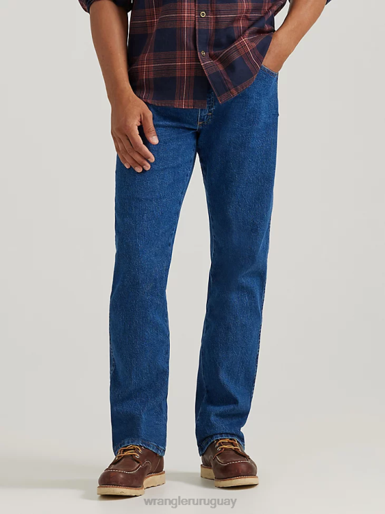 flexión oscura Wrangler hombres Vaqueros de ajuste cómodo serie Comfort Solutions ropa F8J4V109