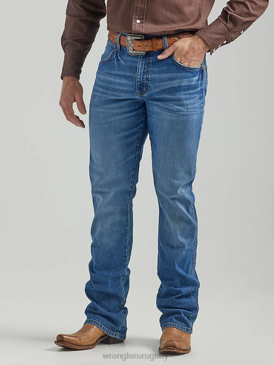 frisón Wrangler hombres jeans retro con corte tipo bota y corte slim ropa F8J4V1