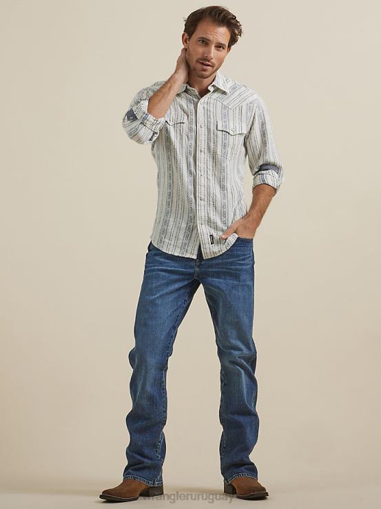 jersey Wrangler hombres jeans retro con corte tipo bota y corte relajado ropa F8J4V43