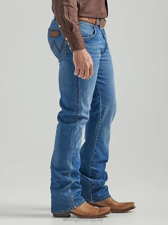 frisón Wrangler hombres jeans retro con corte tipo bota y corte slim ropa F8J4V1