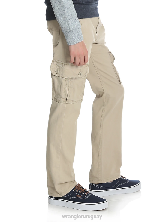 fuerte Wrangler Niños pantalón cargo slim recto y elástico ropa F8J4V957