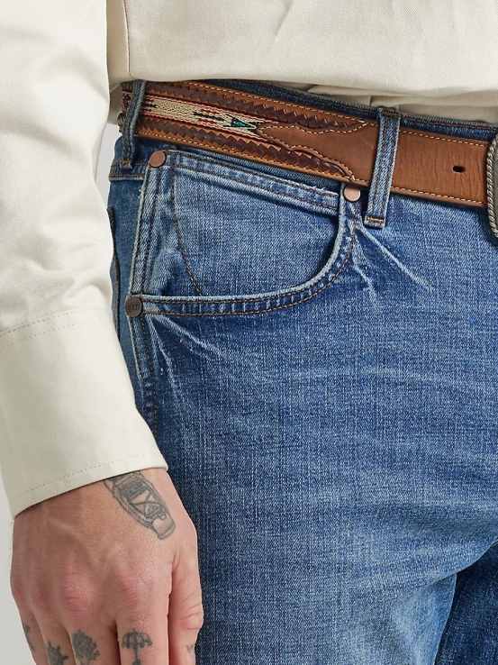 gorro de cazador Wrangler hombres jeans retro con corte tipo bota y corte relajado ropa F8J4V45