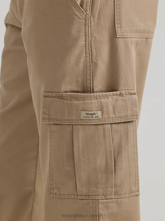grano Wrangler hombres pantalón cargo de sarga heredado ropa F8J4V247