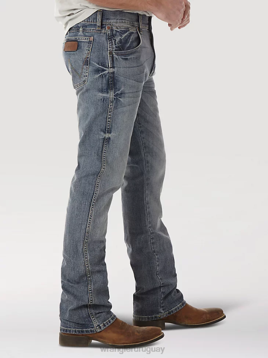 greley Wrangler hombres jeans retro con corte tipo bota y corte slim ropa F8J4V5