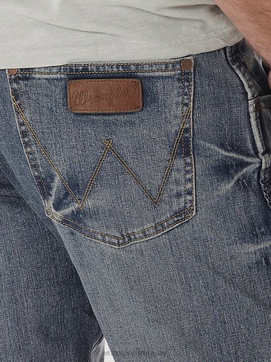 greley Wrangler hombres jeans retro con corte tipo bota y corte slim ropa F8J4V5